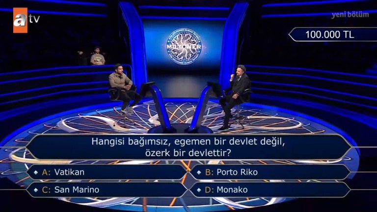 Hangisi Bağımsız, Egemen Bir Devlet Değil, Özerk Bir Devlettir? Kim Milyoner Olmak İster Sorusu