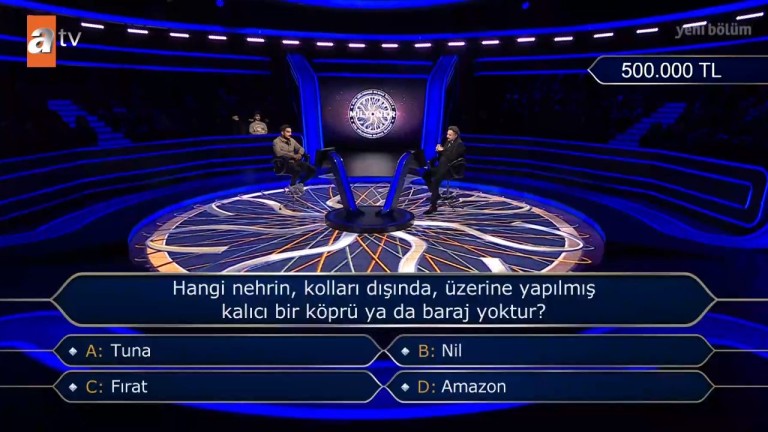Hangi Nehrin, Kolları Dışında, Üzerine Yapılmış Kalıcı Bir Köprü Ya Da Baraj Yoktur? Kim Milyoner Olmak İster Sorusu