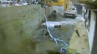 Şişli Kuştepe'de Toprak Kayması Paniği Kamerada
