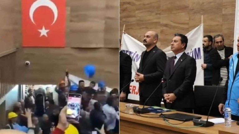 Muğla'da Gergin Toplantı: Belediye Başkanı'na Baret Fırlatıldı, Gazeteciye Saldırı