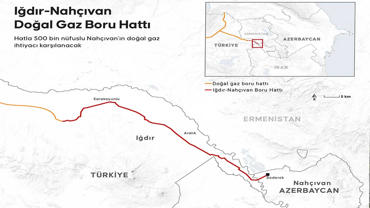 Türkiye'den Nahçıvan'a Doğal Gaz Sevkiyatı Başladı